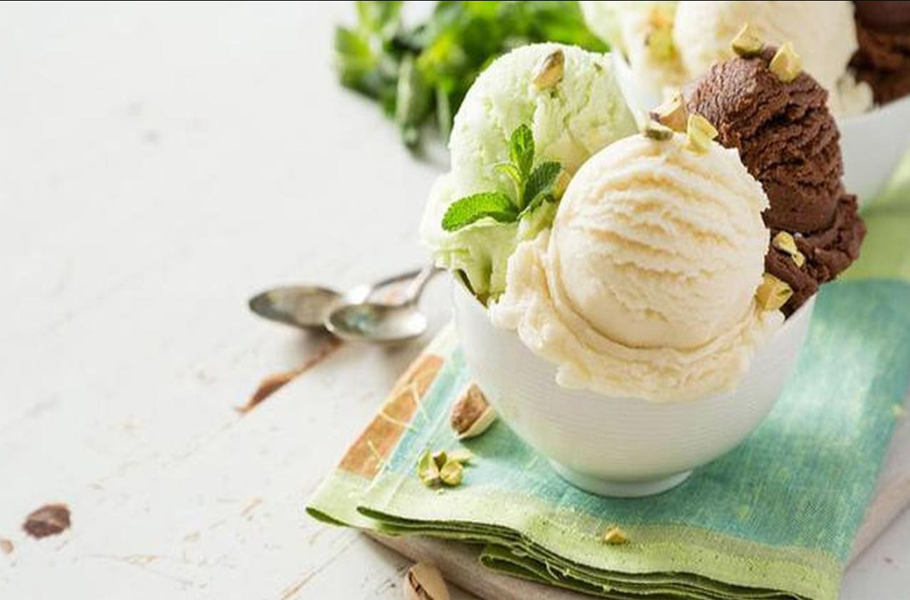 Cara buat es krim 2 rasa