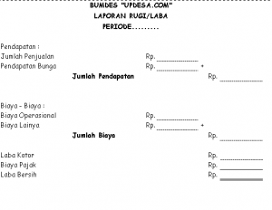 contoh pembukuan bumdes