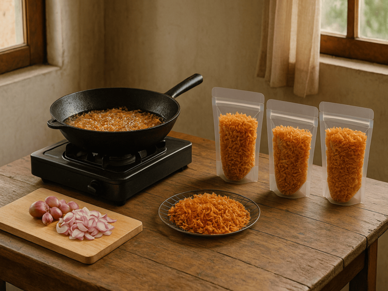 produksi bawang goreng