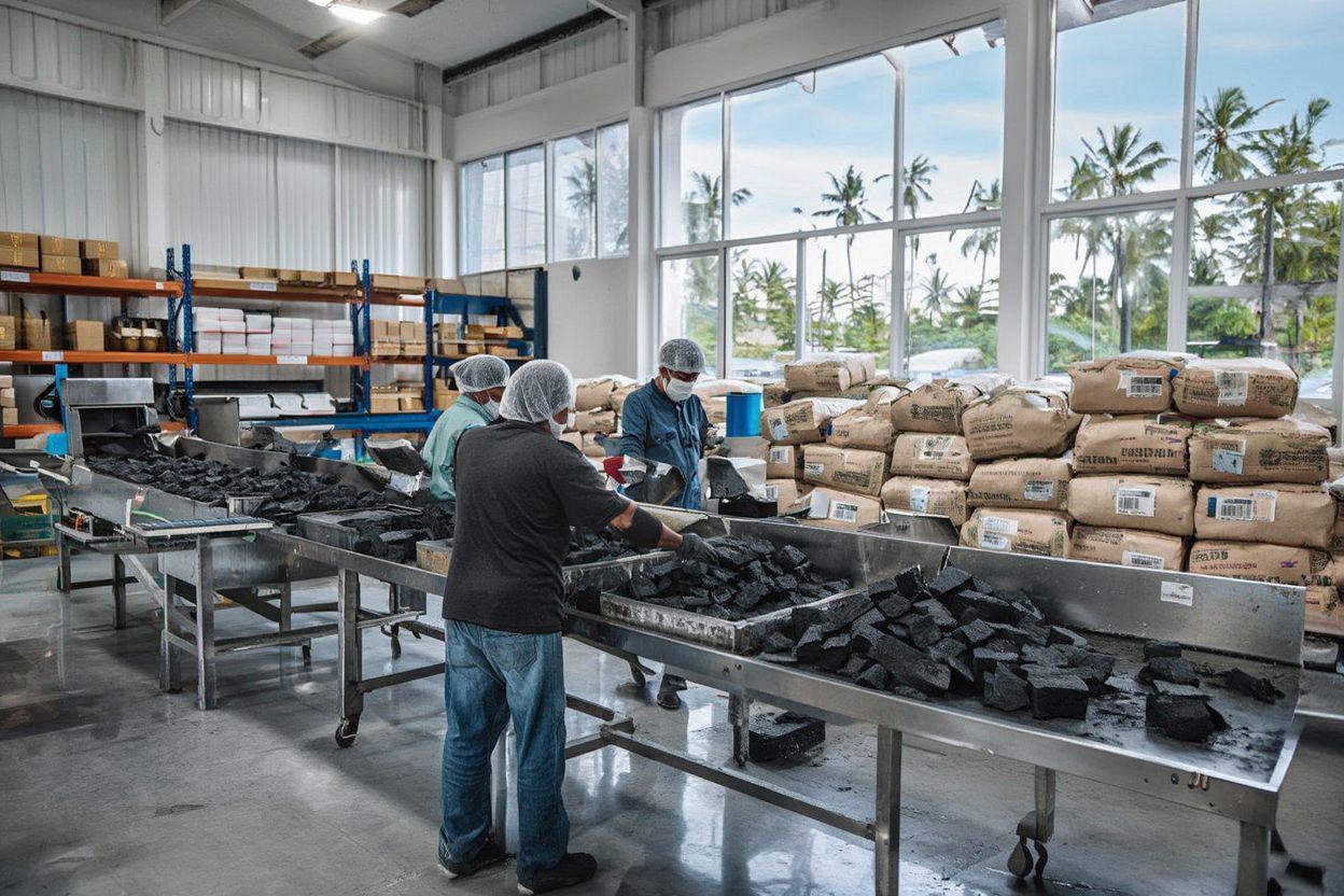 coconut shell charcoal business Indonesia