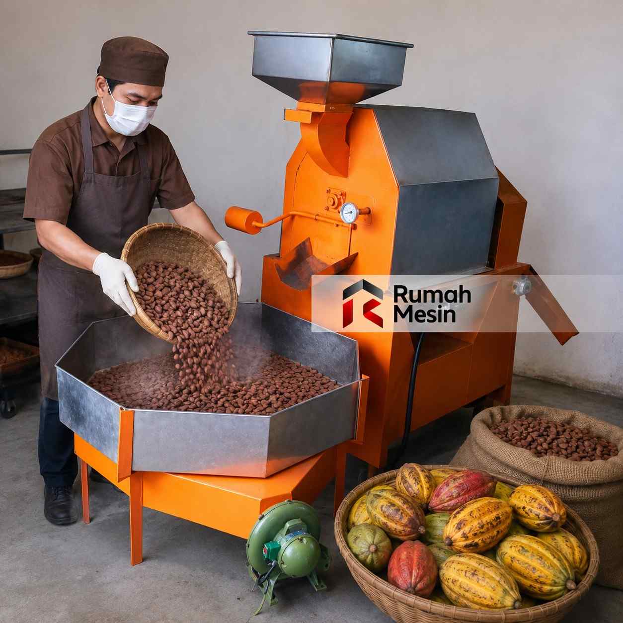 Mesin Pengolah Kakao Menjadi Coklat Untuk Produksi Modern