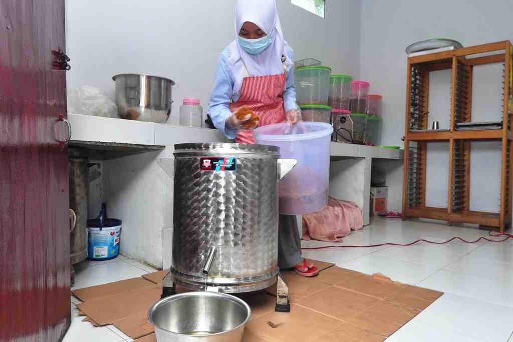 proses pengeringan abon